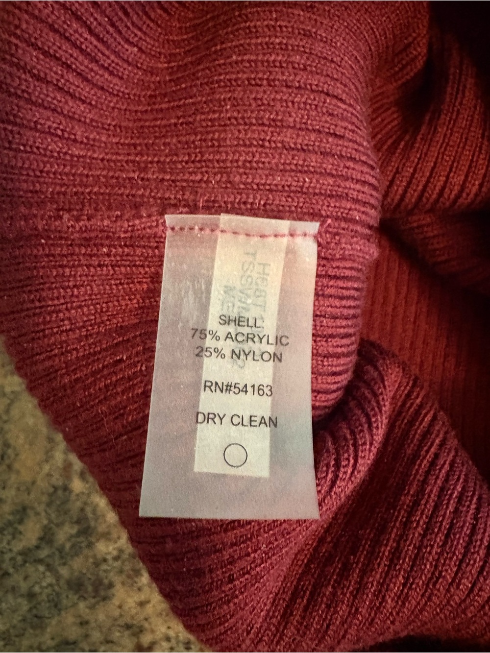 Tommy Hilfiger Women's Ribbed Knit Sleeveless Top Burgundy Size M - Picture 5 of 6